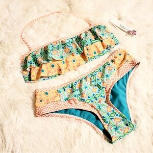 The Bikini Lab Multicolor Print 2pc Bikini